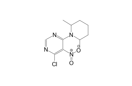 4-chloro-6-(2,6-dimethyl-1-piperidinyl)-5-nitropyrimidine