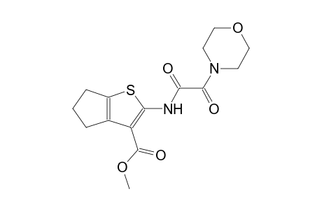 4H-cyclopenta[b]thiophene-3-carboxylic acid, 5,6-dihydro-2-[[2-(4-morpholinyl)-1,2-dioxoethyl]amino]-, methyl ester