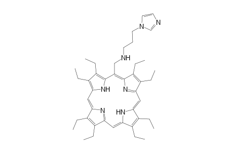 21H,23H-Porphine-5-methanamine, 2,3,7,8,12,13,17,18-octaethyl-N-[3-(1H-imidazol-1-yl)propyl]-