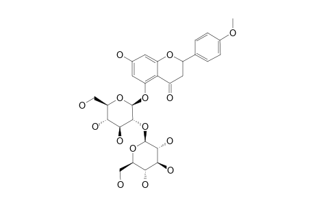 5,7-DIHYDROXY-4'-METHOXY-FLAVANONE-5-BETA-D-GLUCOPYRANOSYL-(1->2)-BETA-D-GLUCOPYRANOSIDE