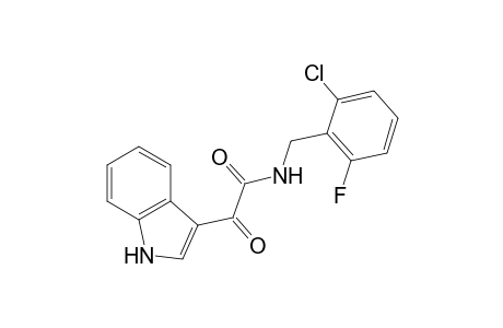 1H-Indole-3-acetamide, N-[(2-chloro-6-fluorophenyl)methyl]-.alpha.-oxo-