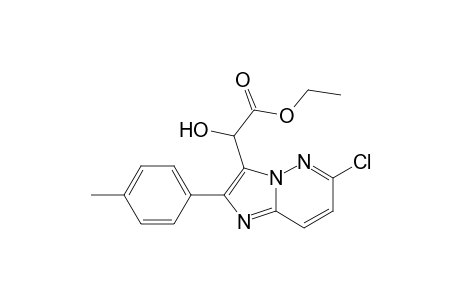 2-[6-chloro-2-(4-methylphenyl)-3-imidazo[1,2-b]pyridazinyl]-2-hydroxyacetic acid ethyl ester