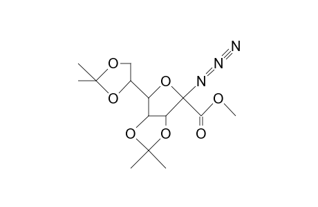 2,5-Anhydro-2-azido-3,4:6,7-di-O-isopropylidene-D-glycero-D-talo-heptonic acid, methyl ester