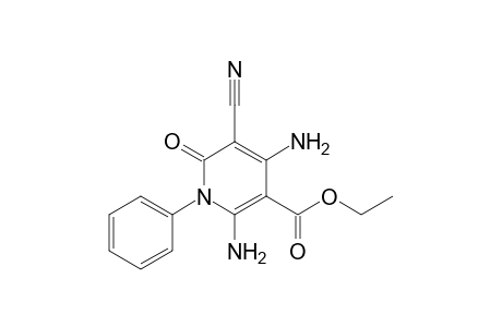 2,4-diamino-5-cyano-6-keto-1-phenyl-nicotinic acid ethyl ester