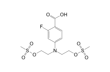 4-[bis(2-methylsulfonyloxyethyl)amino]-2-fluoranyl-benzoic acid