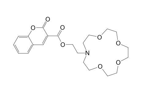 2-OXO-2H-CHROMENE-3-CARBOXYLIC-ACID-2-(1,4,7,10-TETRAOXA-13-AZA-CYCLOPENTADEC-13-YL)-ETHYLESTER