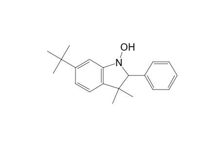 1H-Indole, 6-(1,1-dimethylethyl)-2,3-dihydro-1-hydroxy-3,3-dimethyl-2-phenyl-