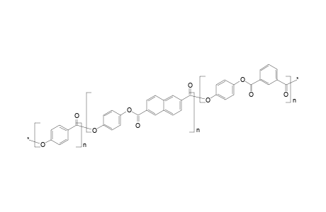 Poly(oxybenzoyl-co-oxy-1,4-phenyleneoxy-co-isophthaloyl-co-naphthalenedioyl), 50:25:21:4