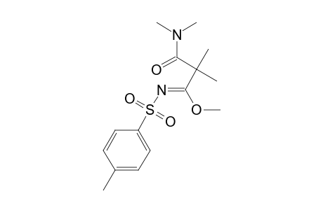 Methyl-3-(dimethylamino)-2,2-dimethyl-3-oxo-N-(4-methylphenylsulfonyl)propanimidate