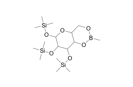 .alpha.-D-Galactopyranose, 1,2,3-tris-O-(trimethylsilyl)-, cyclic methylboronate
