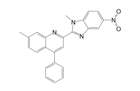 7-Methyl-2-(1-methyl-5-nitro-2-benzimidazolyl)-4-phenylquinoline