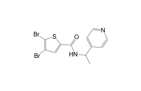 4,5-dibromo-N-[1-(4-pyridinyl)ethyl]-2-thiophenecarboxamide