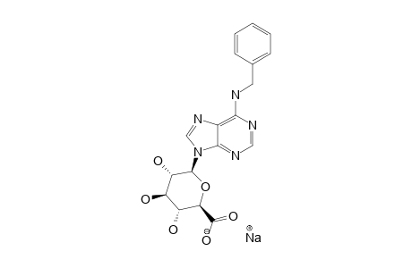 9-BETA-D-GLUCOPYRANURONOSYL-6-BENZYLAMINOPURINE-SODIUM-SALT;N(6)-BENZYLADENINE-9-BETA-D-GLUCOPYRANOSIDE-SODIUM-SALT;NA-BA9GN