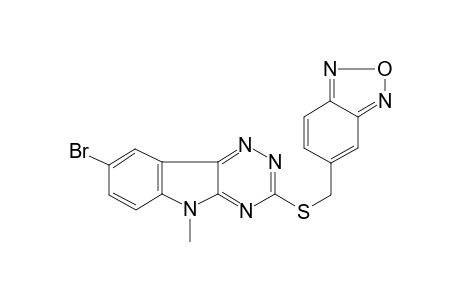 3-[(2,1,3-benzoxadiazol-5-ylmethyl)sulfanyl]-8-bromo-5-methyl-5H-[1,2,4]triazino[5,6-b]indole
