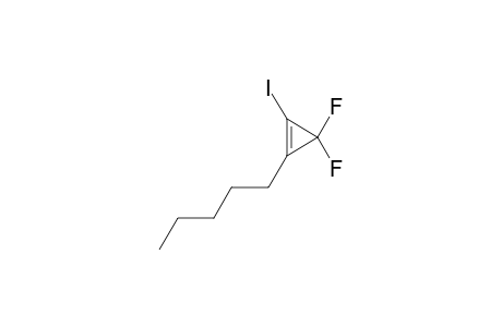 3,3-Difluoro-1-iodo-2-pentylcyclopropene