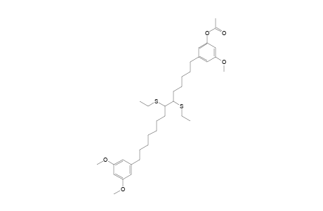 acetic acid [3-[14-(3,5-dimethoxyphenyl)-6,7-bis(ethylthio)tetradecyl]-5-methoxy-phenyl] ester