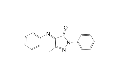 3H-Pyrazol-3-one, 2,4-dihydro-5-methyl-2-phenyl-4-(phenylimino)-