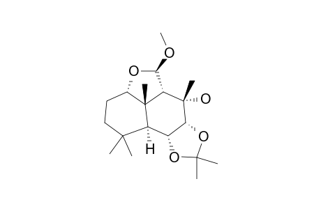 1,2,3,3A-BETA,5A-BETA,6,6A-BETA,9A-BETA,9B-ALPHA,9C-DECAHYDRO-6-ALPHA-HYDROXY-5-BETA-METHOXY-1,1,6-BETA,8,8,9C-BETA-HEXAMETHYL-5H-FURO-[4',3',2':4,5]-