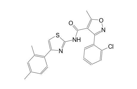3-(2-chlorophenyl)-N-[4-(2,4-dimethylphenyl)-1,3-thiazol-2-yl]-5-methyl-4-isoxazolecarboxamide