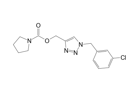 [1-(3-Chlorobenzyl)-1,2,3-triazol-4-yl]methyl pyrrolidine-1-carboxylate