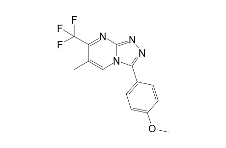 3-(4-Methoxyphenyl)-7-trifluoromethyl-6-methyl[1,2,4]triazolo[4,3-a]-pyrimidine