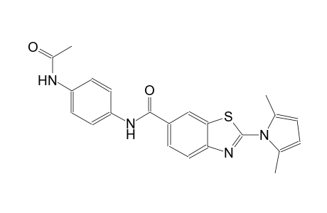 6-benzothiazolecarboxamide, N-[4-(acetylamino)phenyl]-2-(2,5-dimethyl-1H-pyrrol-1-yl)-