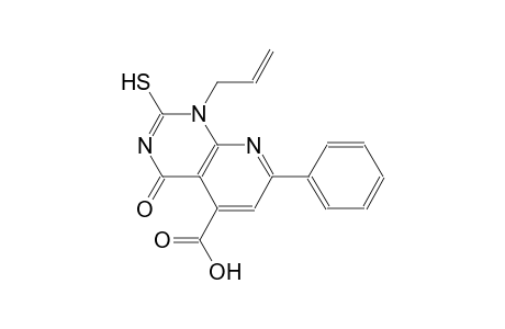 pyrido[2,3-d]pyrimidine-5-carboxylic acid, 1,4-dihydro-2-mercapto-4-oxo-7-phenyl-1-(2-propenyl)-