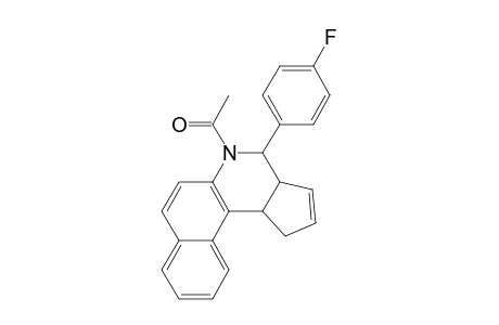 1H-Benzo[f]cyclopeta[c]quinoline, 3a,4,5,11c-tetrahydro-5-acetyl-4-(4-fluorophenyl)-
