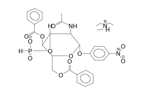 PARA-NITROPHENYL 2-ACETAMIDO-4,6-DI-O-BENZOYL-2-DEOXY-BETA-D-GLUCOPYRANOSIDE-3-HYDROGENPHOSPHONATE, TRIETHYLAMMONIUM SALT