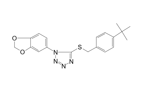1-Benzo[1,3]dioxol-5-yl-5-(4-tert-butyl-benzylsulfanyl)-1H-tetrazole