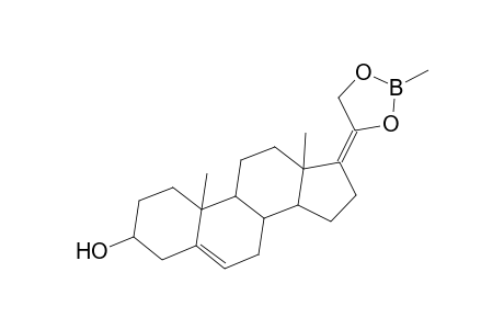 Pregna-5,17(20)-dien-3-ol, 20,21-[(methylborylene)bis(oxy)]-, (3.beta.)-