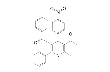 5-Acetyl-3-benzoyl-1,4-dihydro-1,6-dimethyl-4-(p-nitrophenyl)-2-phenylpyridine