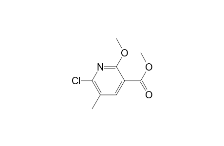 6-chloro-2-methoxy-5-methyl-3-pyridinecarboxylic acid methyl ester