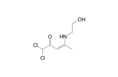 (Z) 1,1-Dichloro-4-(2-hydroxyethylamino)-pent-3-en-2-one
