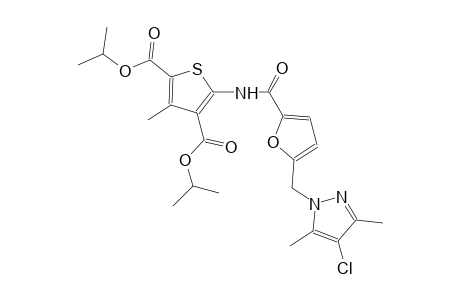 diisopropyl 5-({5-[(4-chloro-3,5-dimethyl-1H-pyrazol-1-yl)methyl]-2-furoyl}amino)-3-methyl-2,4-thiophenedicarboxylate