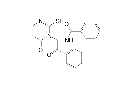 benzamide, N-[1-(2-mercapto-6-oxo-1(6H)-pyrimidinyl)-2-oxo-2-phenylethyl]-