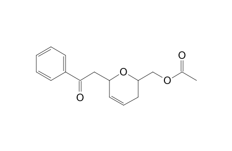 1-Oxa-2-acetoxymethyl-6-benzoylmethyl-4-cyclohexene