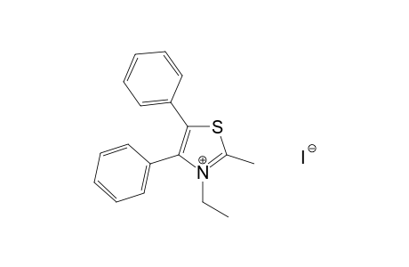 4,5-diphenyl-3-ethyl-2-methylthiazolium iodide