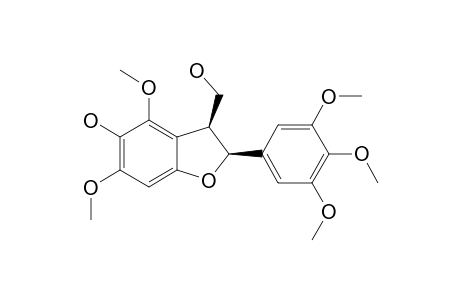 4,6-DIMETHOXY-5-HYDROXY-3-HYDROXYMETHYL-2-(3,4,5-TRIMETHOXYPHENYL)-2,3-DIHYDROBENZOFURAN