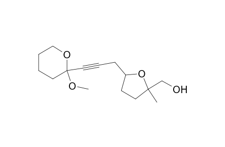 2-Furanmethanol, tetrahydro-2-methyl-5-[3-(tetrahydro-2-methoxy-2H-pyran-2-yl)-2-propynyl]-