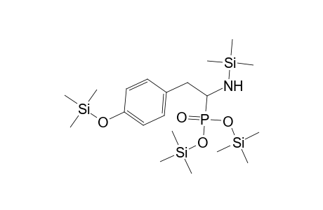 Phosphonic acid, [1-[(trimethylsilyl)amino]-2-[4-[(trimethylsilyl)oxy]phenyl]ethyl]-, bis(trimethylsilyl) ester