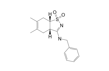 [(3aS,7aS)-1,1-diketo-5,6-dimethyl-3a,4,7,7a-tetrahydro-1,2-benzothiazol-3-yl]-(benzyl)amine