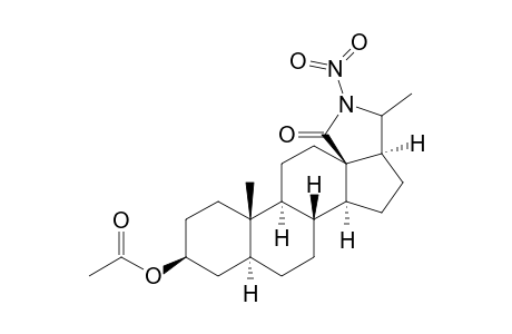 (20S)-N-Nitro-18-oxo-18,20-epimino-5a-pregnan-3b-yl acetate