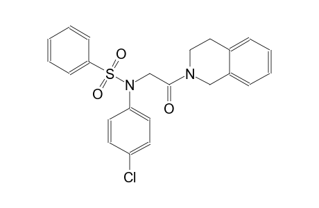 N-(4-chlorophenyl)-N-[2-(3,4-dihydro-2(1H)-isoquinolinyl)-2-oxoethyl]benzenesulfonamide