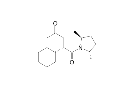 1-[(2S)-1,4-dioxo-3-cyclohexylpentyl]-(2S, 5S)-2,5-dimethylpyrrolidine