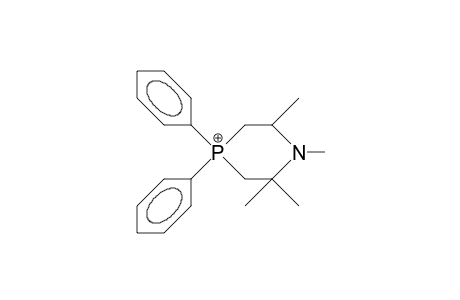 1,2,2,6-Tetramethyl-4,4-diphenyl-1-azaphosphorinanium cation