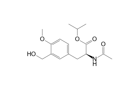 N-Acetyl-3-(3-hydroxymethyl-4-methoxyphenyl)-l-alanine isopropyl ester