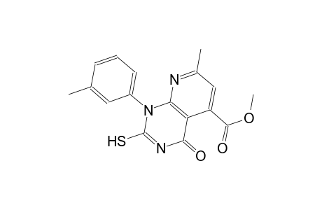 pyrido[2,3-d]pyrimidine-5-carboxylic acid, 1,4-dihydro-2-mercapto-7-methyl-1-(3-methylphenyl)-4-oxo-, methyl ester