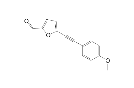 5-[(4-Methoxyphenyl)ethynyl]-2-furan aldehyde