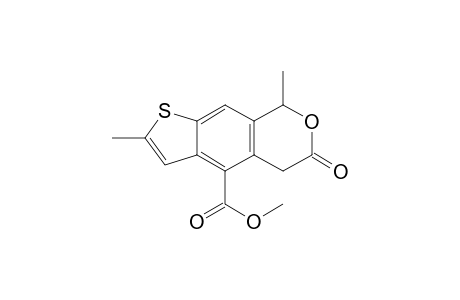 6H-Thieno[3,2-g][2]benzopyran-4-carboxylic acid, 5,8-dihydro-2,8-dimethyl-6-oxo-, methyl ester, (.+-.)-